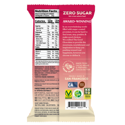 Back The Good Chocolate's Himalayan & Sea Salt Dark Chocolate pack