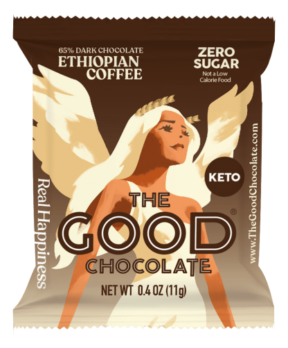 Coffee Dark Chocolate Square Front